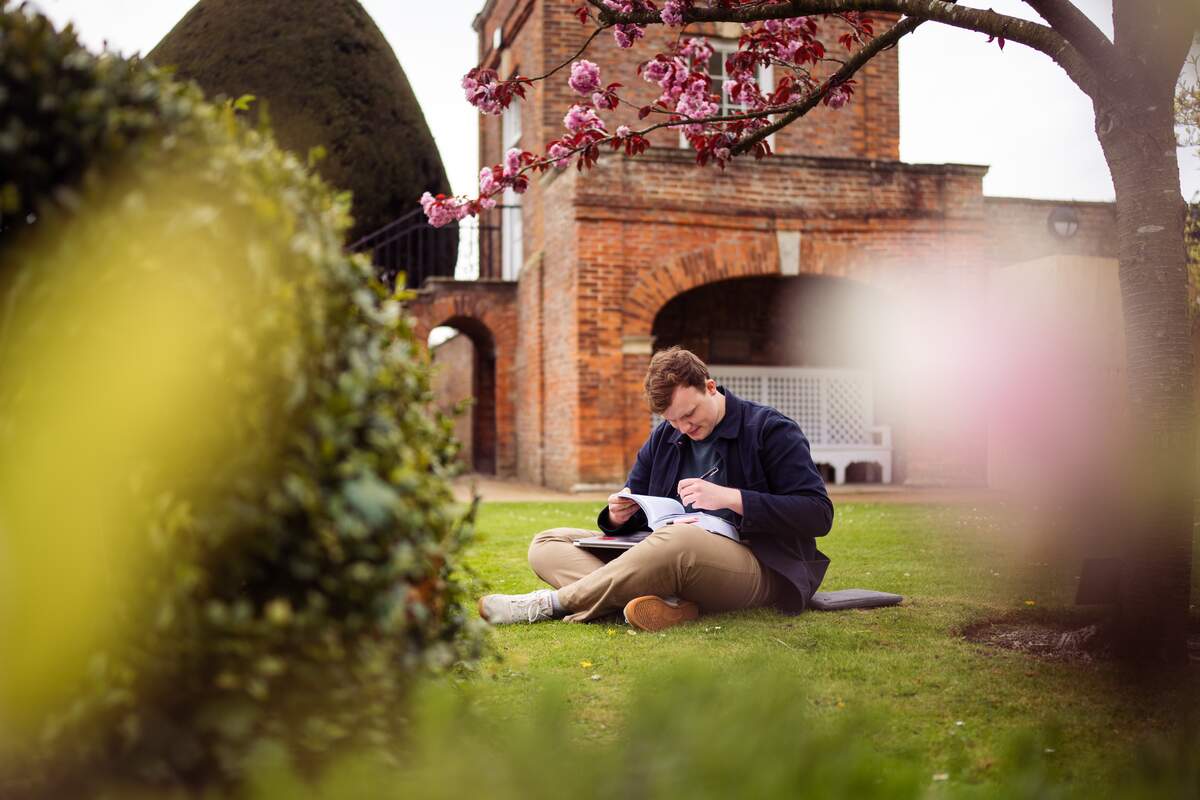 The Quiet Place is an area of stillness and quiet in the grounds of Heslington Hall.